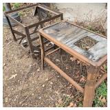 Pair of Industrial Tables by Porch