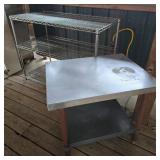 Metal Rack & Stainless Table