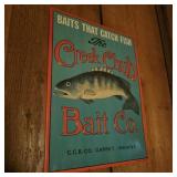 Small "The Creek Chub Bait Co." Metal Sign