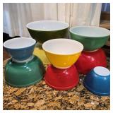 Lot of Pyrex Mixing Bowls