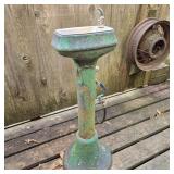 Antique Cast Iron Pedestal Drinking Fountain
