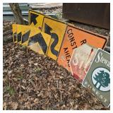 Lot of Signage w/ Stewardship Forest & Stop Sign