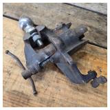 Antique Vise Holding Hitch Ball