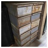 Metal Cabinet of Drill Bits