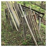 Sawhorses, Tool Handles, & Saw Lot