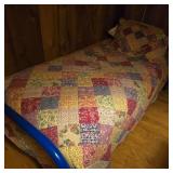 Twin Bed w/ Quilt