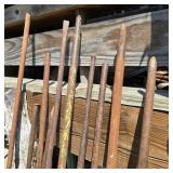 Lot of 10 Digging / Pry Bars
