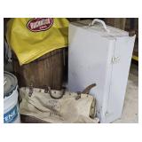 Klein Tool Bag, Nail Keg, Metal Box +