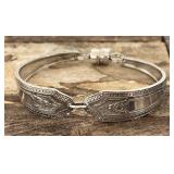Vintage Spoon Bracelet Silverplate Silverware w