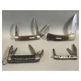 2 Schrade Old Timer Pocket Knives : 1 Blade , 3