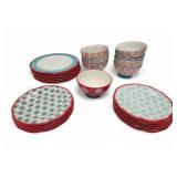24 pcs Pioneer Woman Happiness Dinnerware Plates
