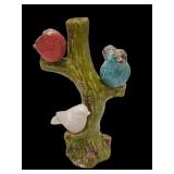 Ceramic Birds on a Branch Home Decor