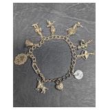 Vintage Silver Charm Bracelet, Bugs Bunny,