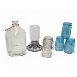 Canning Jars Vtg & Modern Milk Jug Chicken Feeder