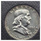 1953 FRANKLIN SILVER HALF DOLLAR