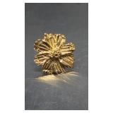 14K Yellow Gold Flower Pin