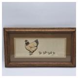 PAUL BAILEY WATER COLOR PRINT FRAMED UNDER GLASS