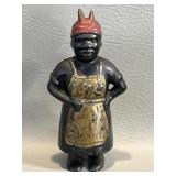 Cast Iron Coin Bank Mammy' / 'Aunt Jemima'  Black