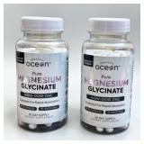 2 New Sealed Bottles Magnesium Glycinate In Date