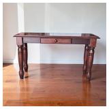 Solid Wood Writing Desk/ Console Table w/ Drawer.