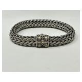 John Hardy Sterling Silver & 19K Dot Wheat Chain
