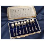 Antique Sterling Silver Coffee Spoon Set TM