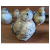 11 Resin Bird Figurines