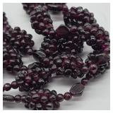 ART DECO BOHEMIAN GRAPE CLUSTER NECKLACE 24"