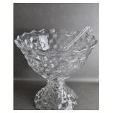 Vintage Fostoria American Glass Punch Bowl TM
