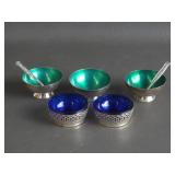 Sterling Silver & Cobalt Salt Cellars + Meka