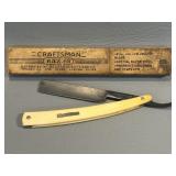 Craftsman Wedge Straight Razor Square Box Sears &