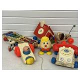 Assorted Vintage Pull Toys Fisher Price