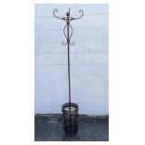 Metal Coat & Umbrella Floor Rack