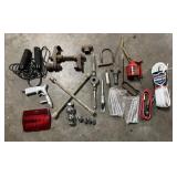 Automotive Tools + Ball Hitch, Chrome Lug Nuts,