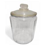 Vtg PLANTERS NUTS Glass Counter Jar with Peanut