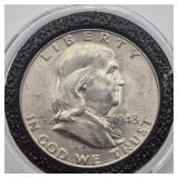 1948 D FRANKLIN SILVER HALF DOLLAR