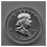 1962 FRANKLIN SILVER HALF DOLLAR