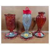 3 Hummingbird Feeders