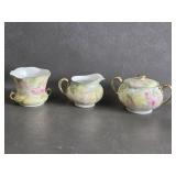 Royal Bayreuth Rose Tapestry Small Handled Vase ,