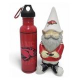 Arkansas Razorbacks Water Bttle Garden Gnome Resin