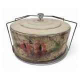 Vtg Tin Cake Carrier