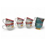 (8) Large Pioneer Woman Coffee Mugs