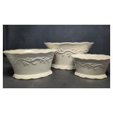 Three Ceramic Planters