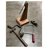 Ratchet Brace Drill, Ball Peen Hammer, Plane,