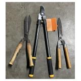 Fiskars Loppers, Garden Hedge Shears w Wood