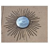 NOS 42" Large Sun Burst Wall Mount Mirror