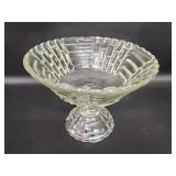 Jeanette LOUISA BASKET WEAVE footed Compote Dish