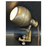 Vintage Clamp on Spot Light, Fish Eye, Eye Ball ,