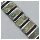 MEXICO GREEN TURQUOISE SILVER BRACELET
