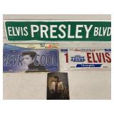 NOS ELVIS PRESLEY LICENSE PLATES, FAUX STREET